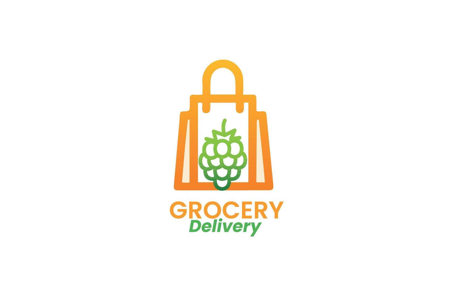 grocery logo design vector