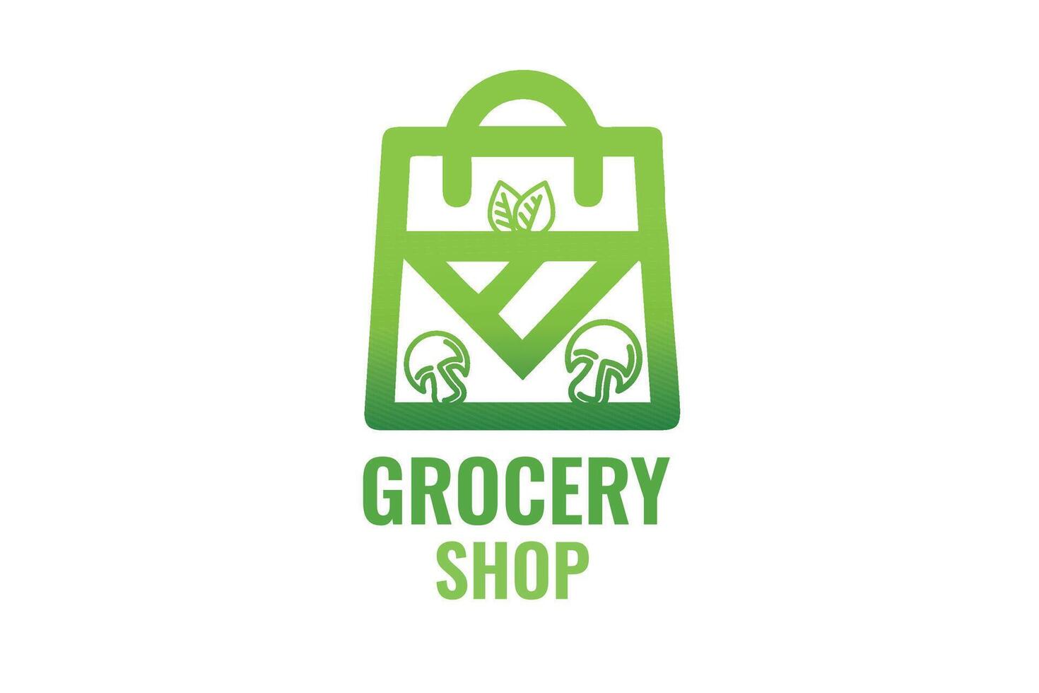 grocery logo design vector