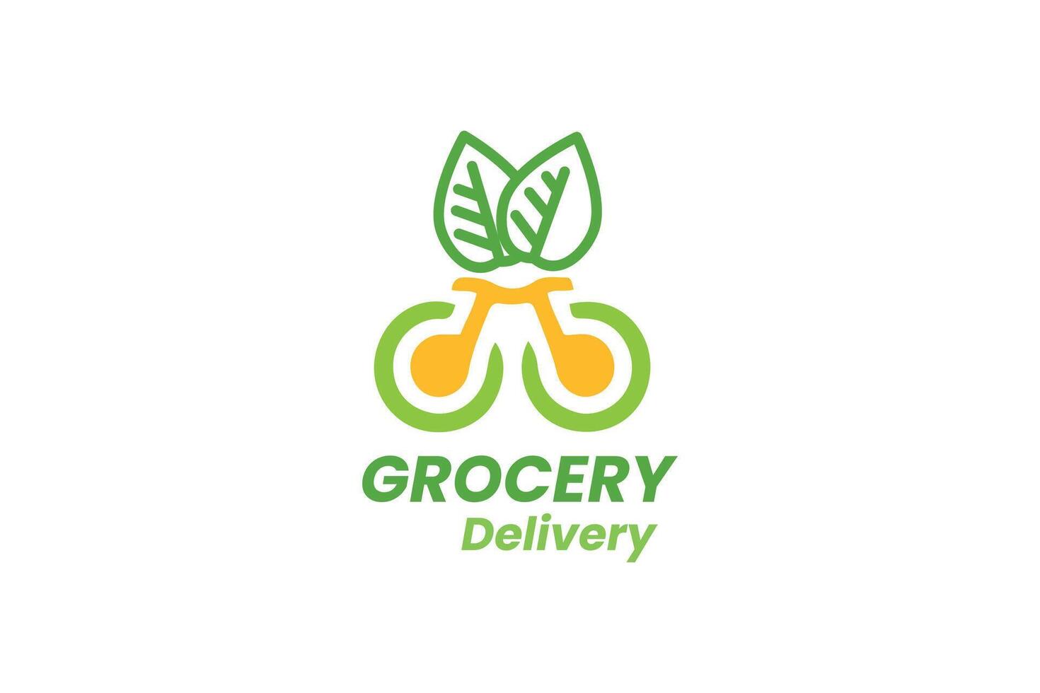 grocery logo design vector