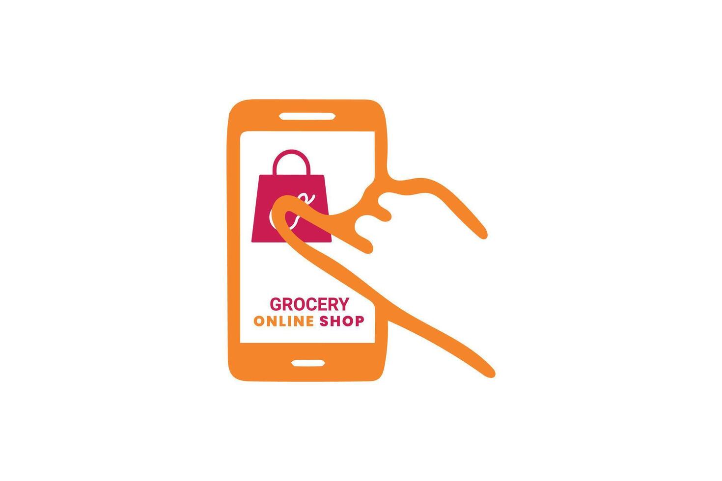 grocery logo design vector