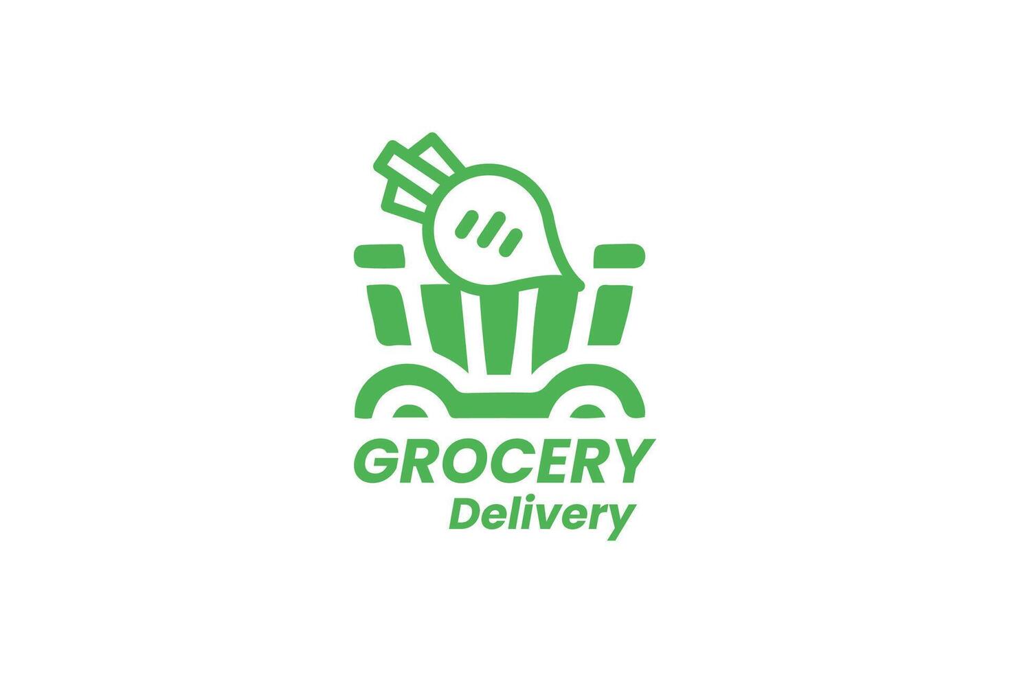 grocery logo design vector