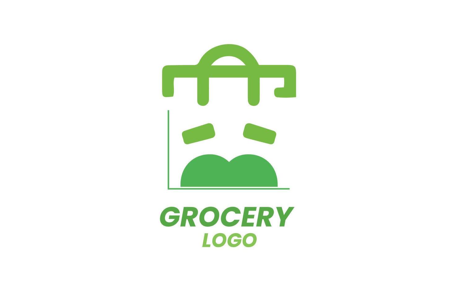 grocery logo design vector