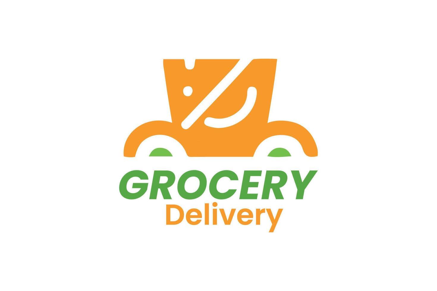 grocery logo design vector