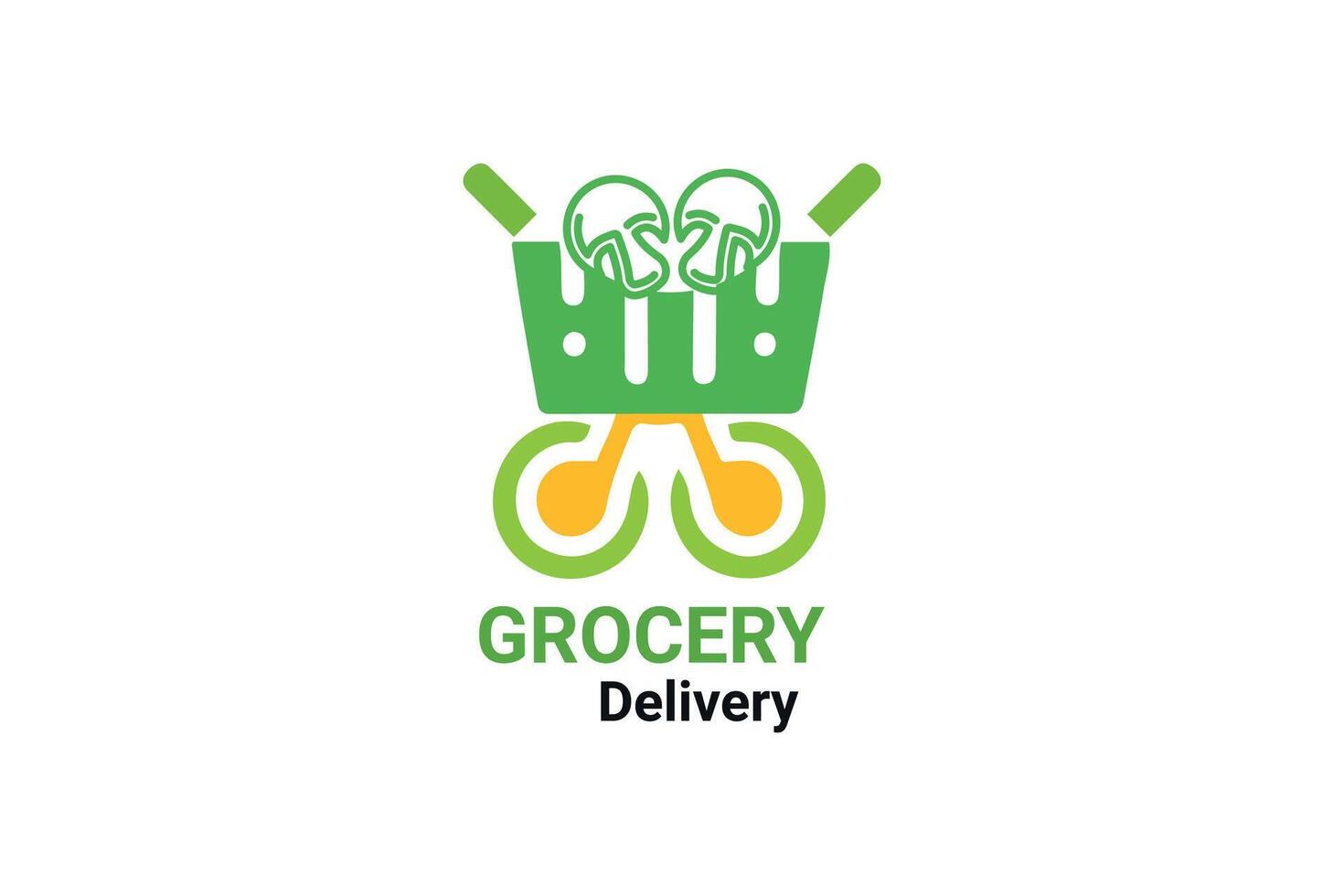 grocery logo design vector