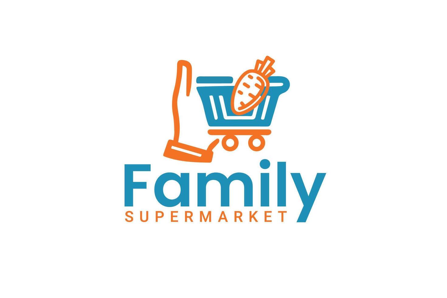 grocery logo design vector