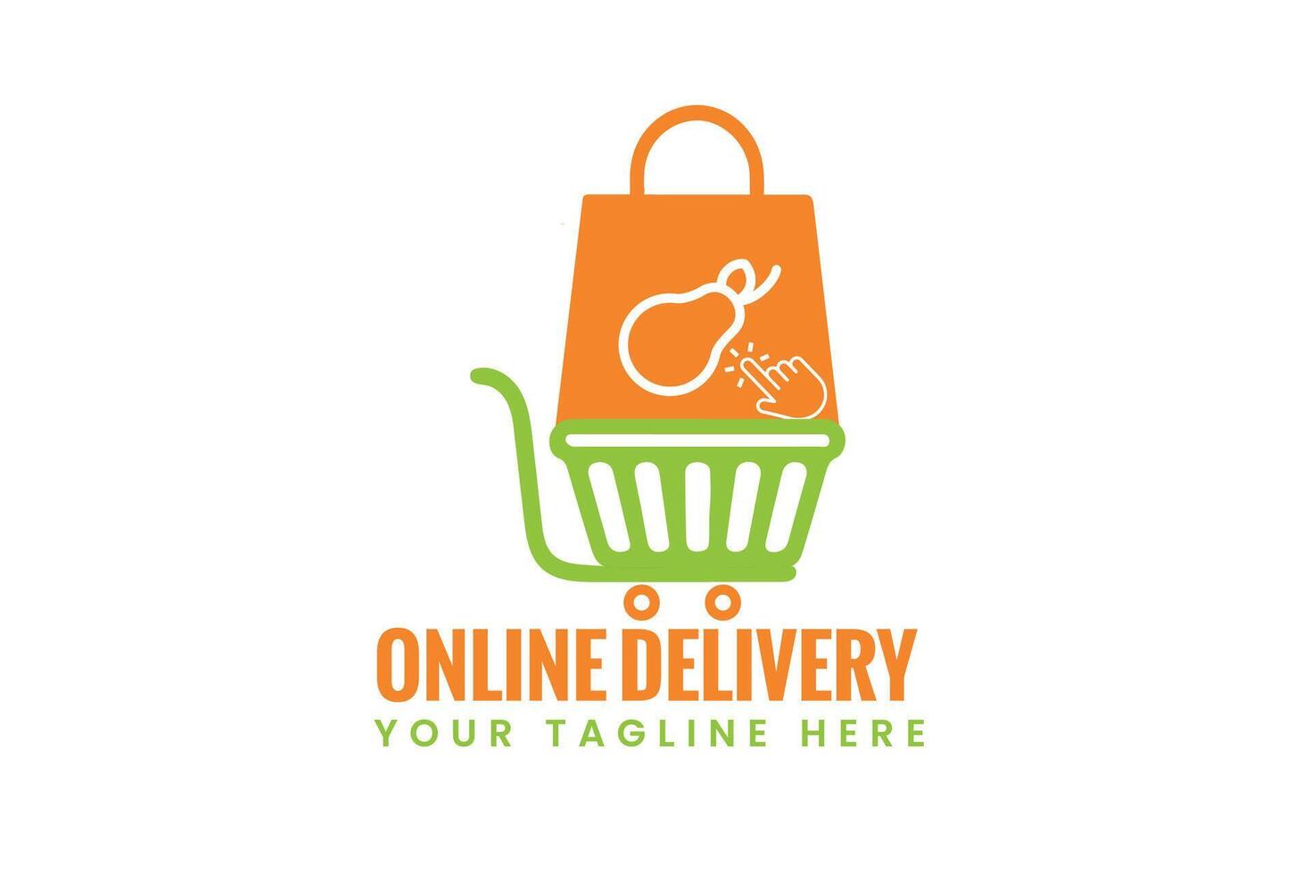 grocery logo design vector