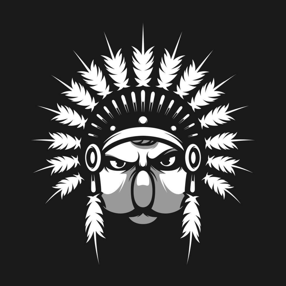 Koala Apache Black and White vector