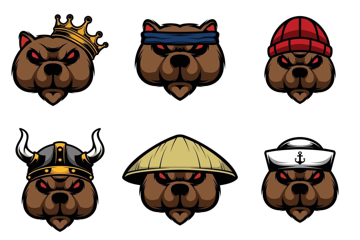 Bears Bundle Design vector