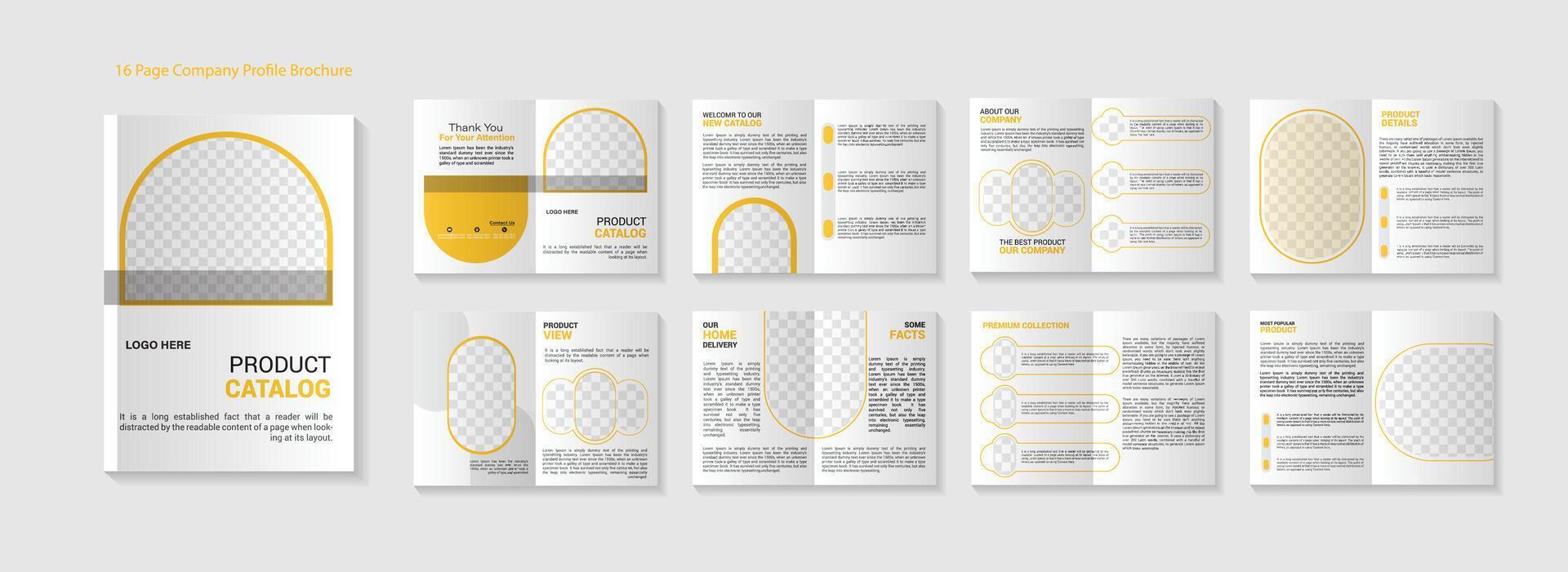 corporate company profile brochure template design vector