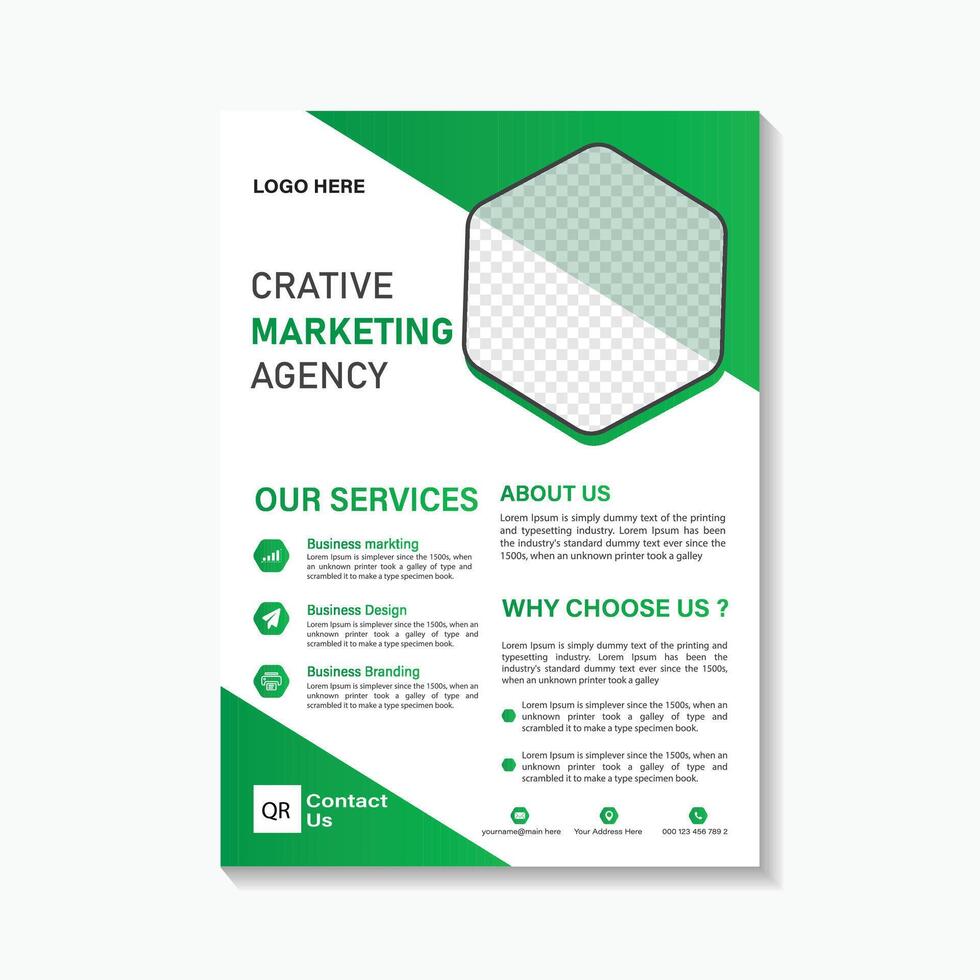 digital marketing corporate modern business flyer design template vector