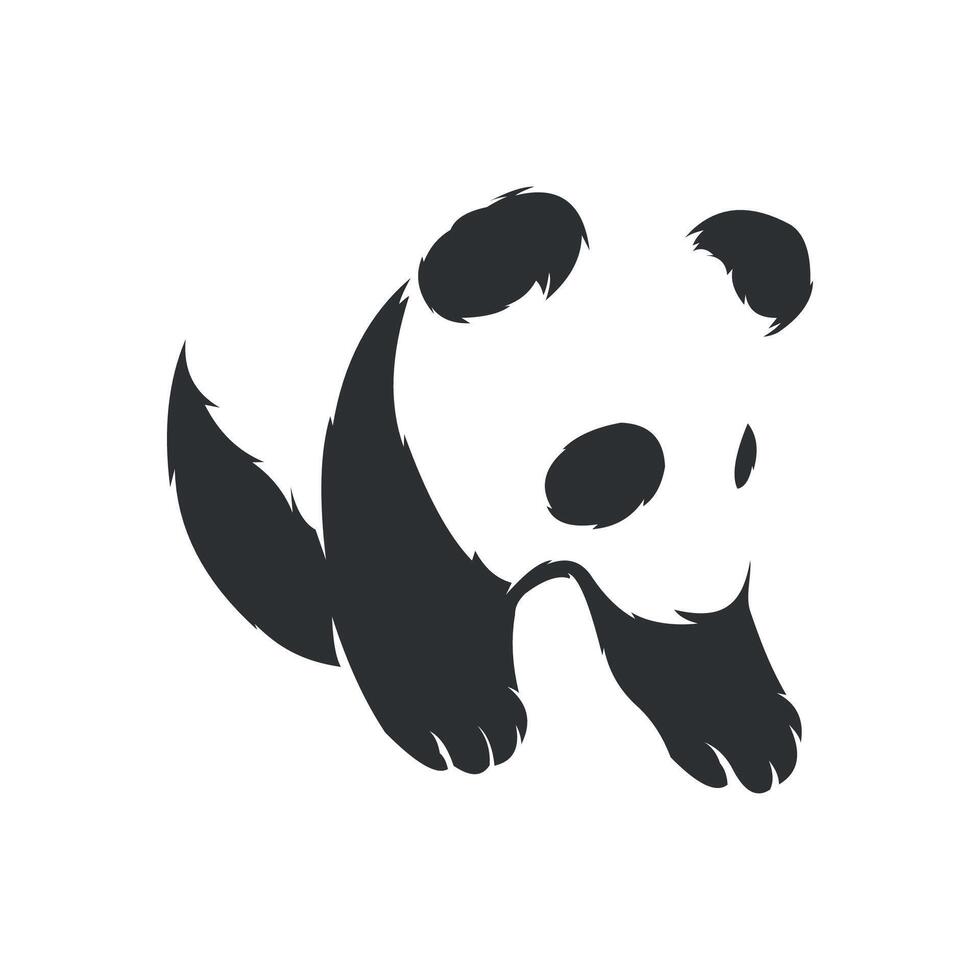 vector de diseño de logotipo de panda