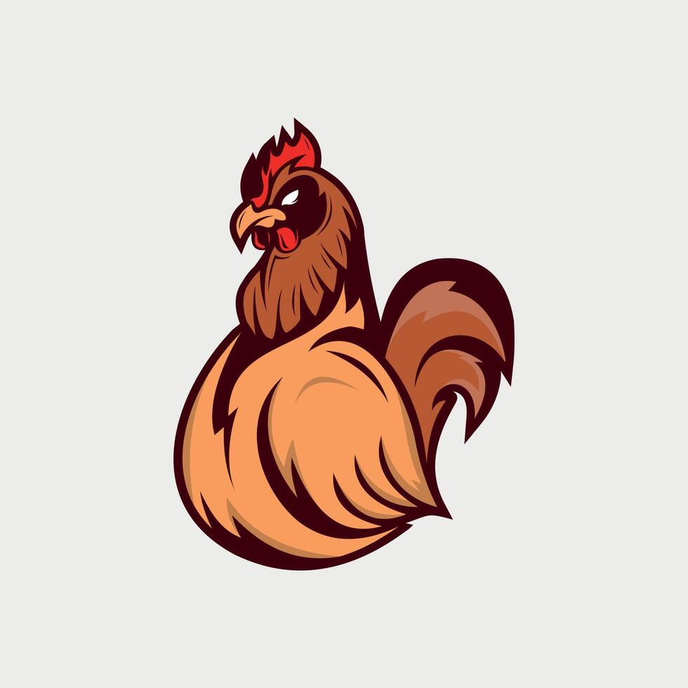 diseño de vector de logotipo de pollo