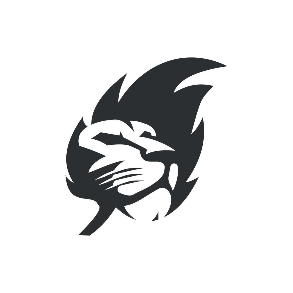 lion head vector logo