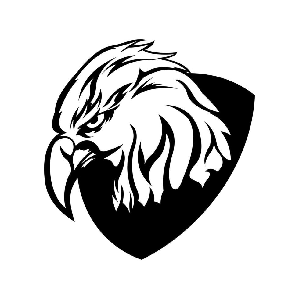 vector eagle head design