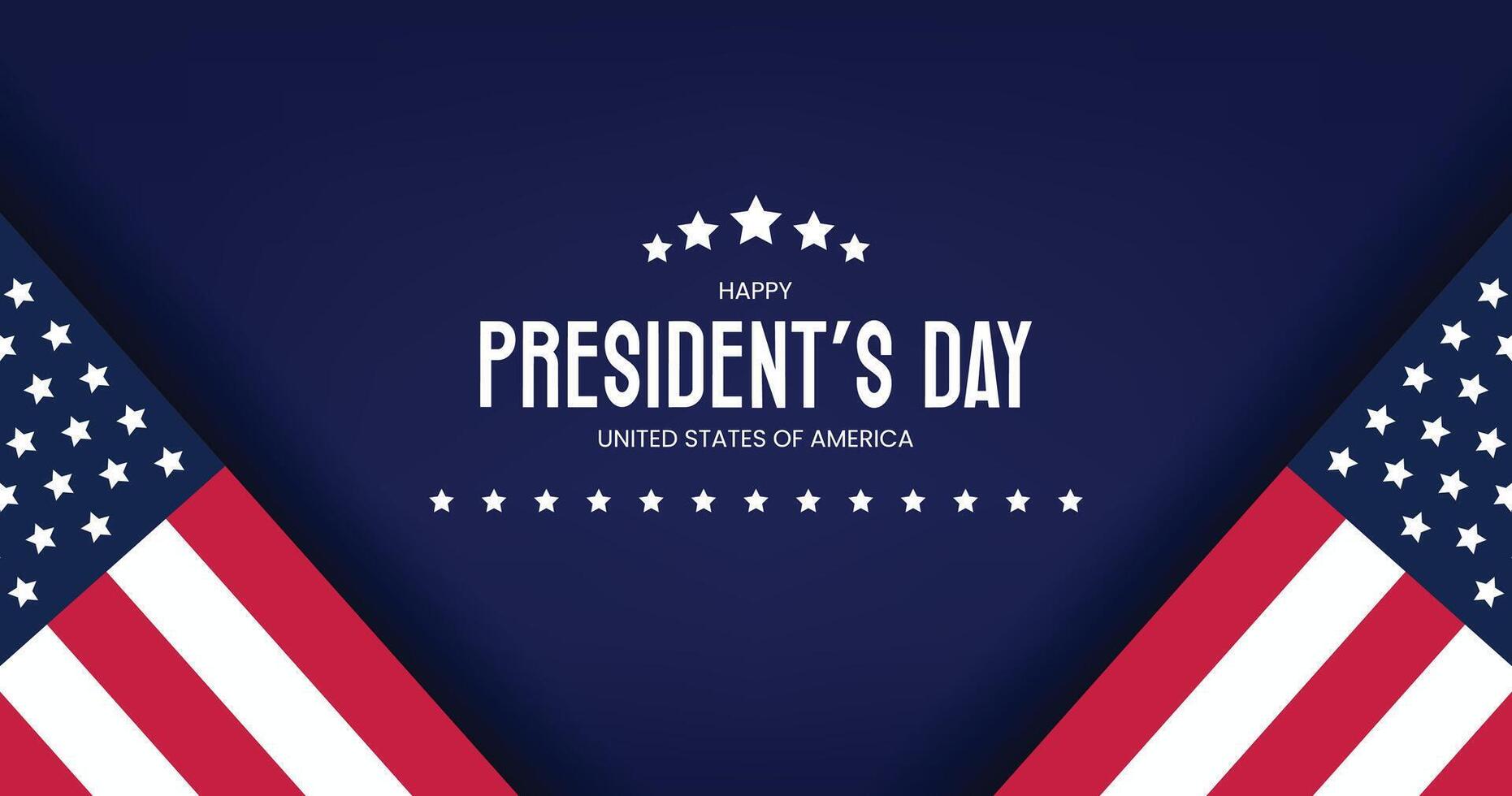 Happy Presidents Day Background Design. Vector Illustration