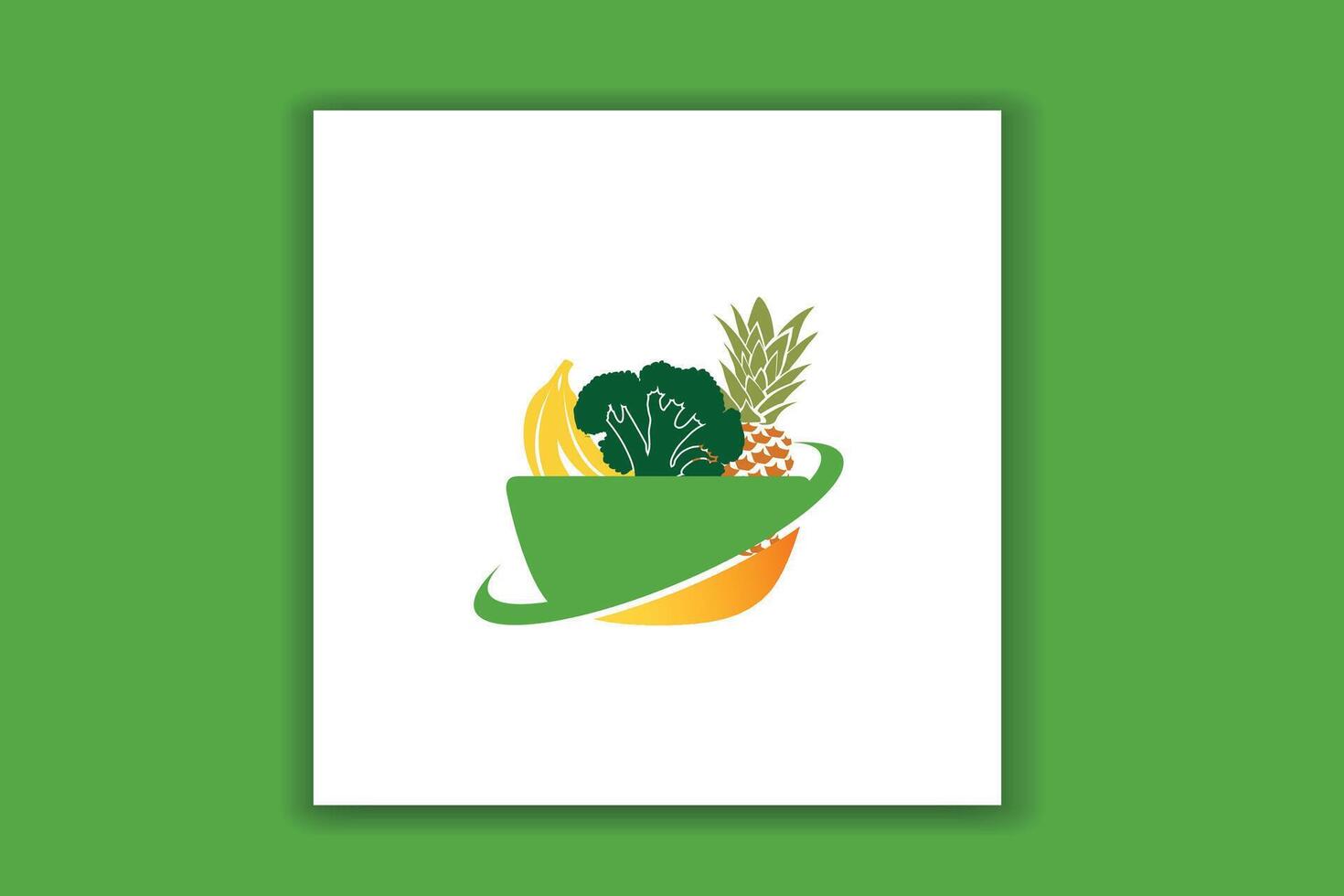 grocery logo design and banner design vector