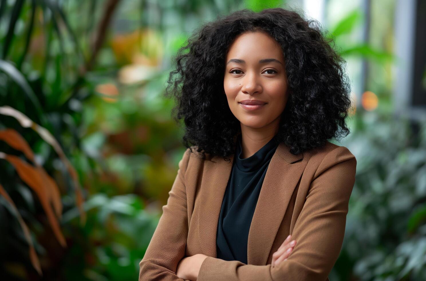 AI generated Confident young leader photo