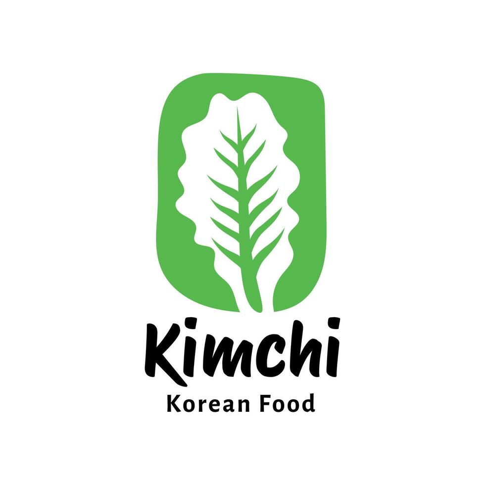 kimchi logo coreano comida vector plantilla, para orgánico sano tradicional hecho en casa comida gráfico diseños inspiración