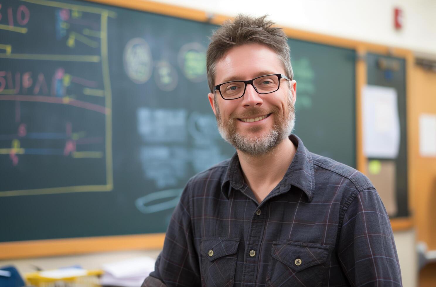 AI generated Approachable math instructor photo