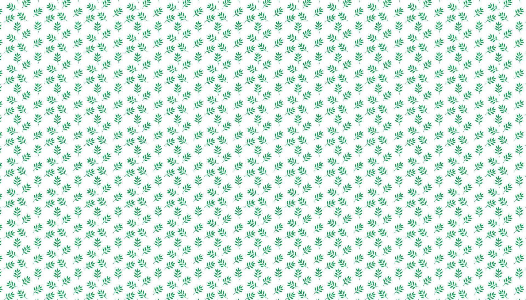 mano dibujar floral flor sin costura modelo de verde hojas primavera horizontal estilo vector diseño en un blanco fondo, cortina, alfombra, fondo de pantalla, ropa, envase