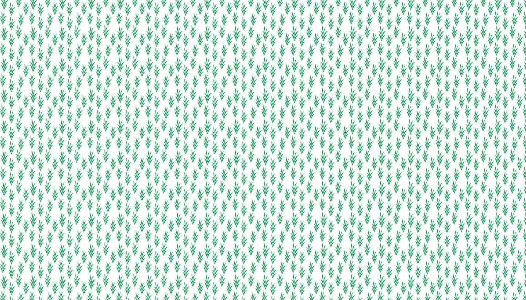 hand draw floral flower seamless pattern of green leaves Spring horizontal style Vector Design on a white background, Curtain, carpet, wallpaper, clothing, wrapping