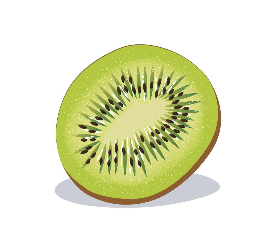 Vector seamless pattern on the theme of food fruits berries juicy ripe kiwi