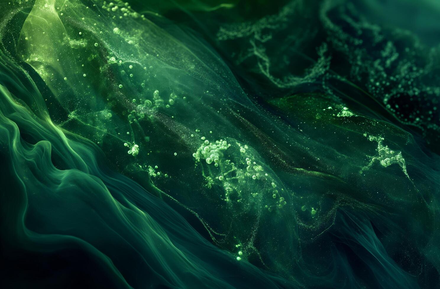 AI generated Underwater algae patterns photo