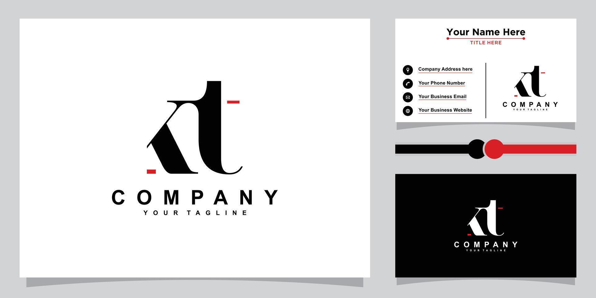 Initial KT, TK Alphabets Letters Logo Monogram vector