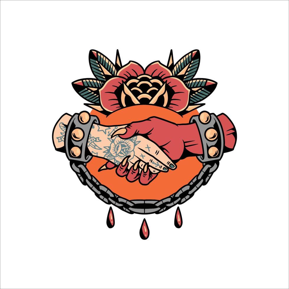prisoner of hell tattoo vector design