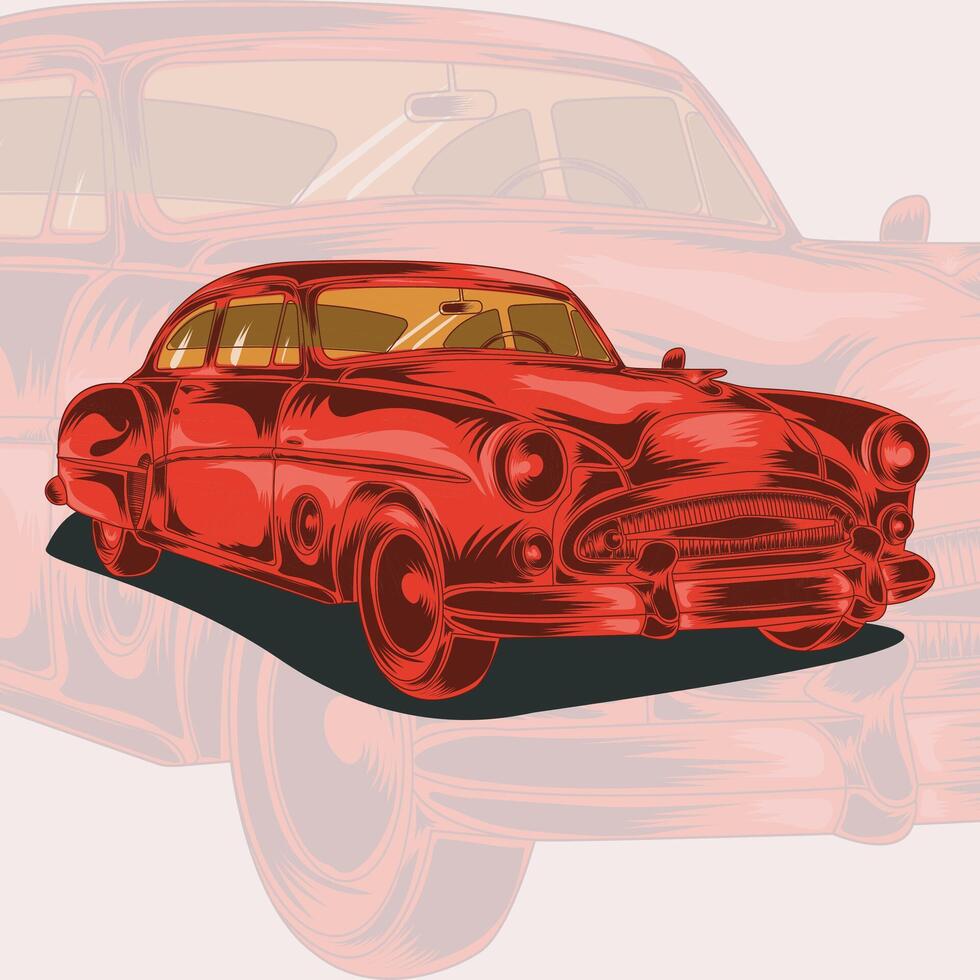 coche vector ilustración diseño vistoso