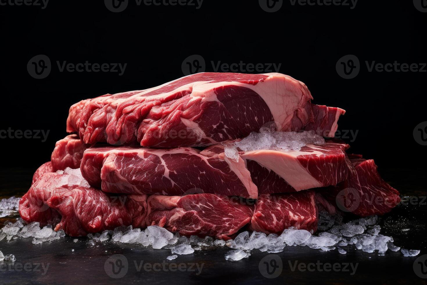 ai generado suculento crudo carne. generar ai foto