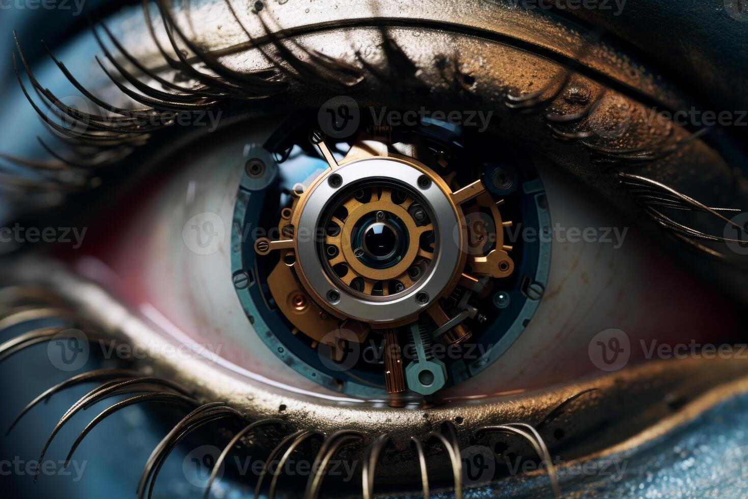 AI generated Innovative Robot eye ai. Generate Ai photo