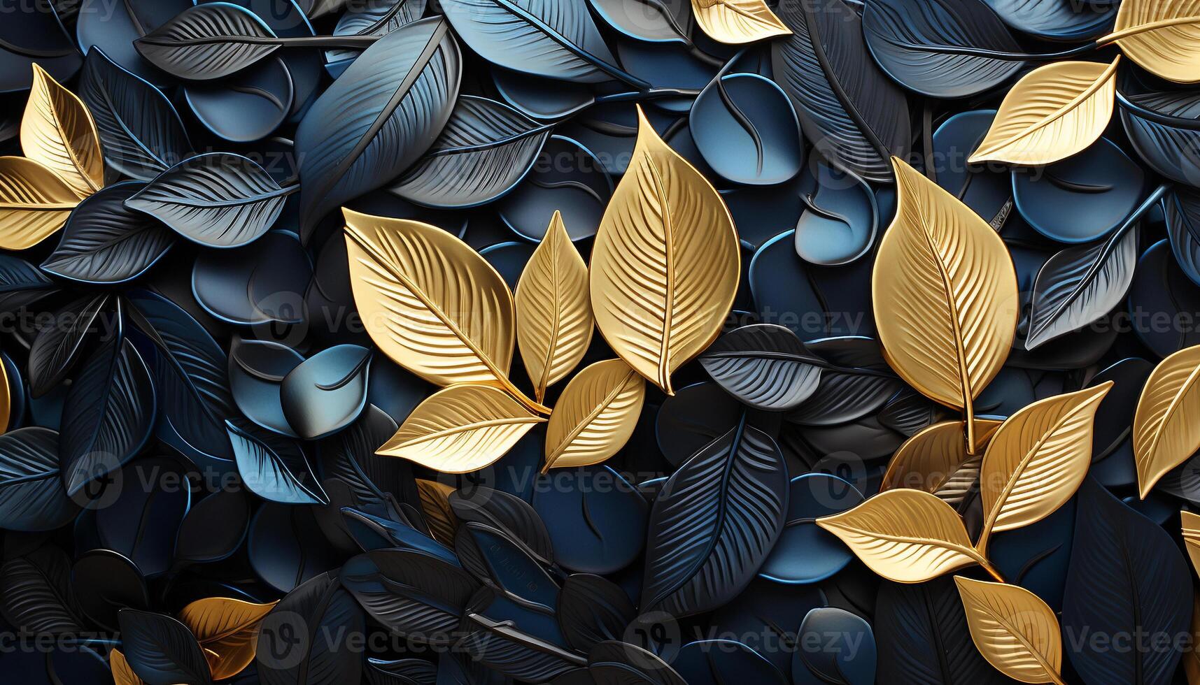 AI generated Abstract nature leaf decoration, illustration wallpaper Backdrop design autumn fashion generated by AI photo