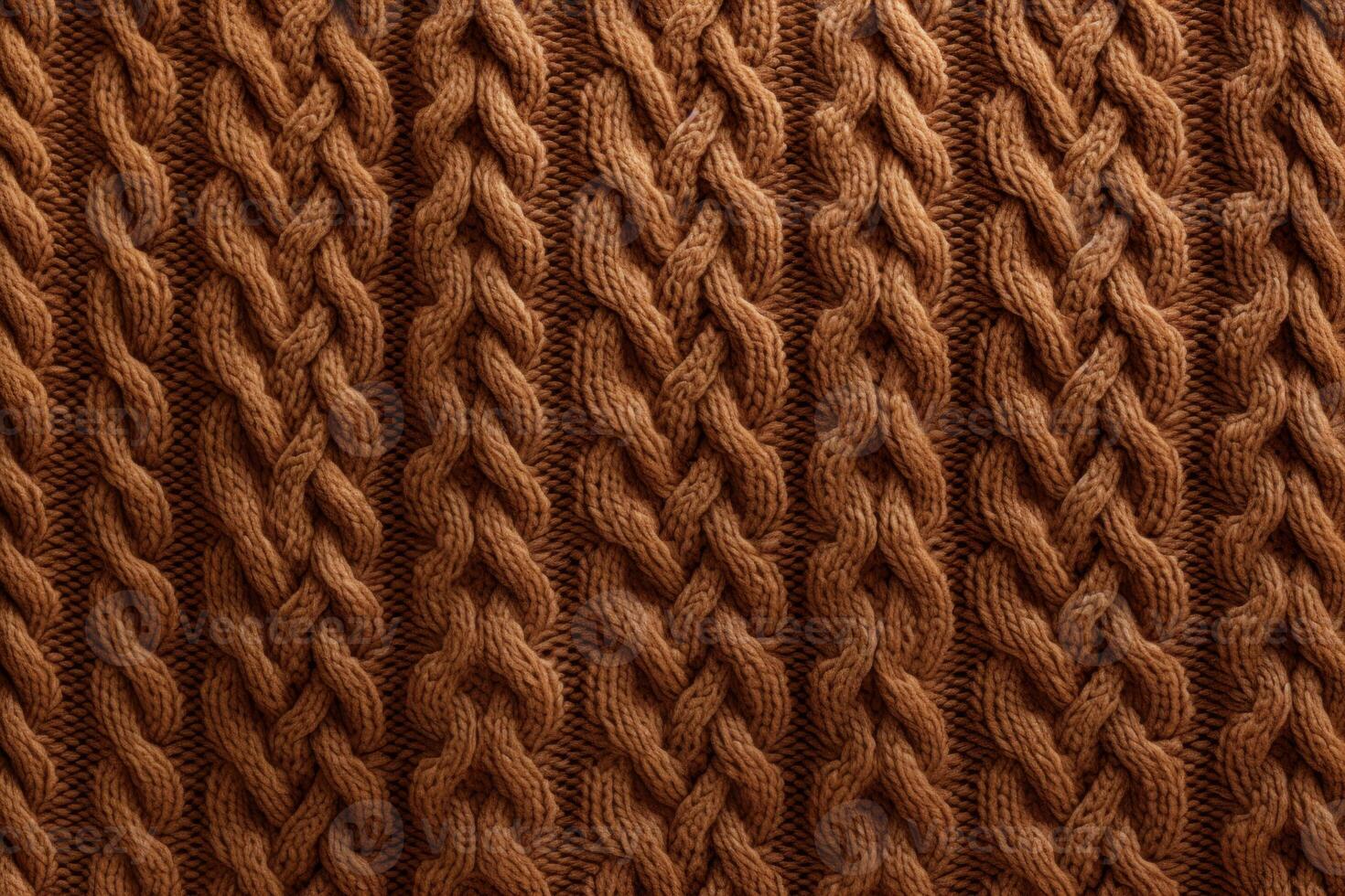 AI generated Brown pattern sweater. Generate Ai photo