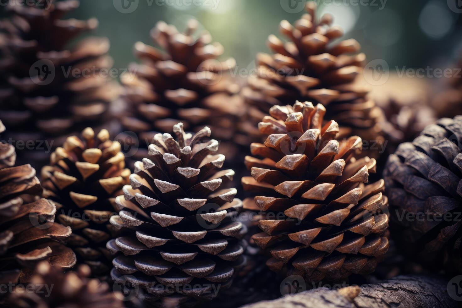 AI generated Fragrant Pine cone fir tree. Generate Ai photo