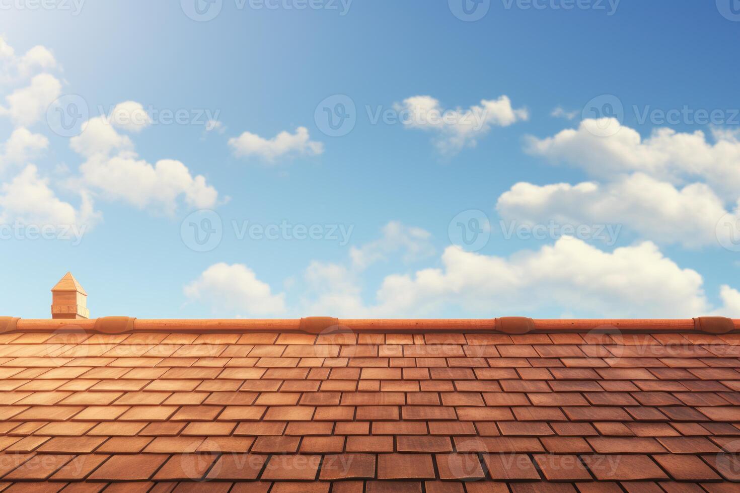 AI generated Roof background mockup. Generate Ai photo