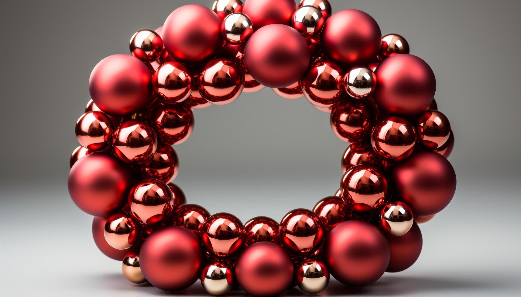 AI generated Shiny sphere reflects elegance and glamour in modern jewelry design generated by AI photo