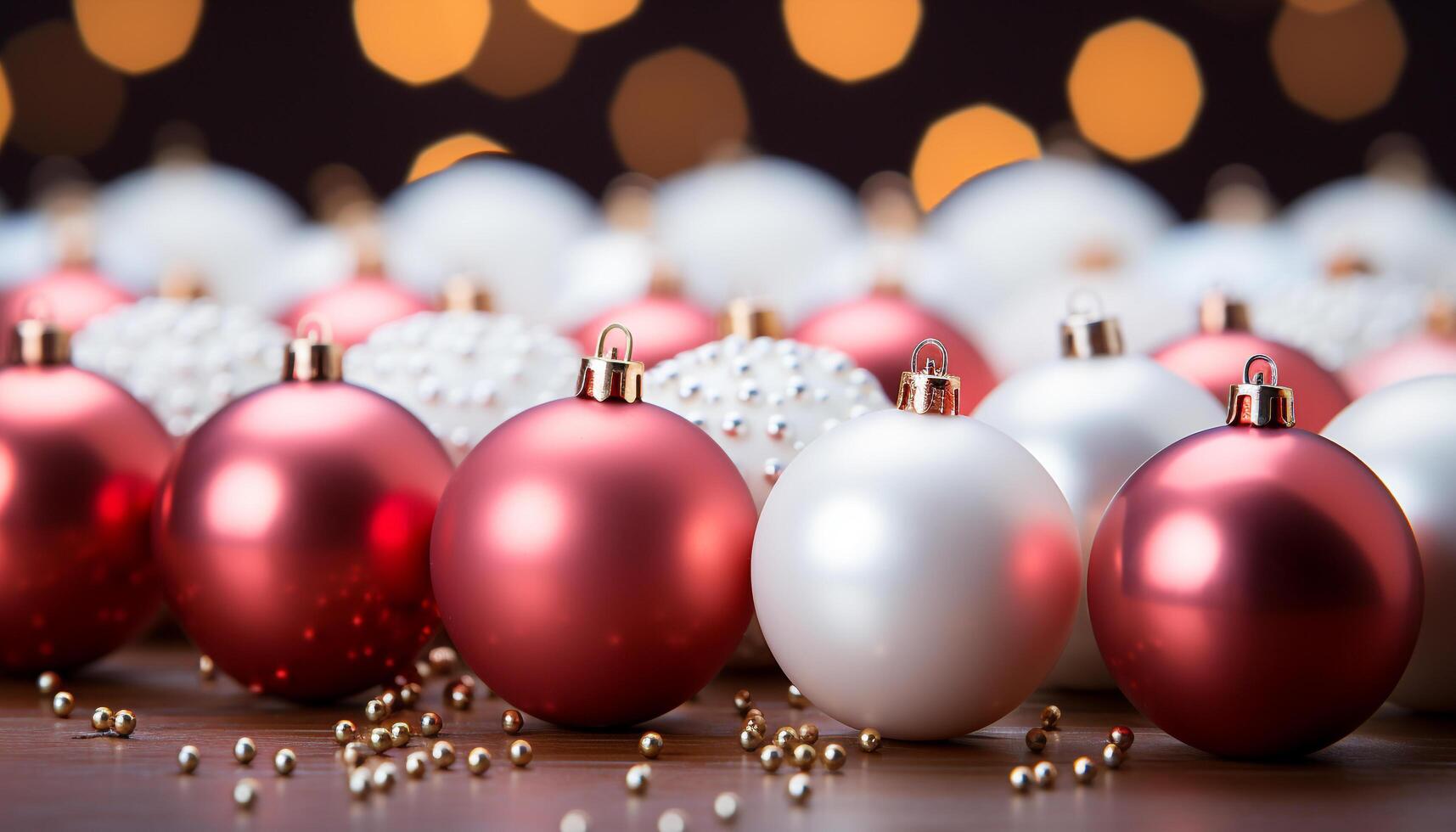 AI generated Christmas ornament decoration, glowing snowflake on blue background generated by AI photo