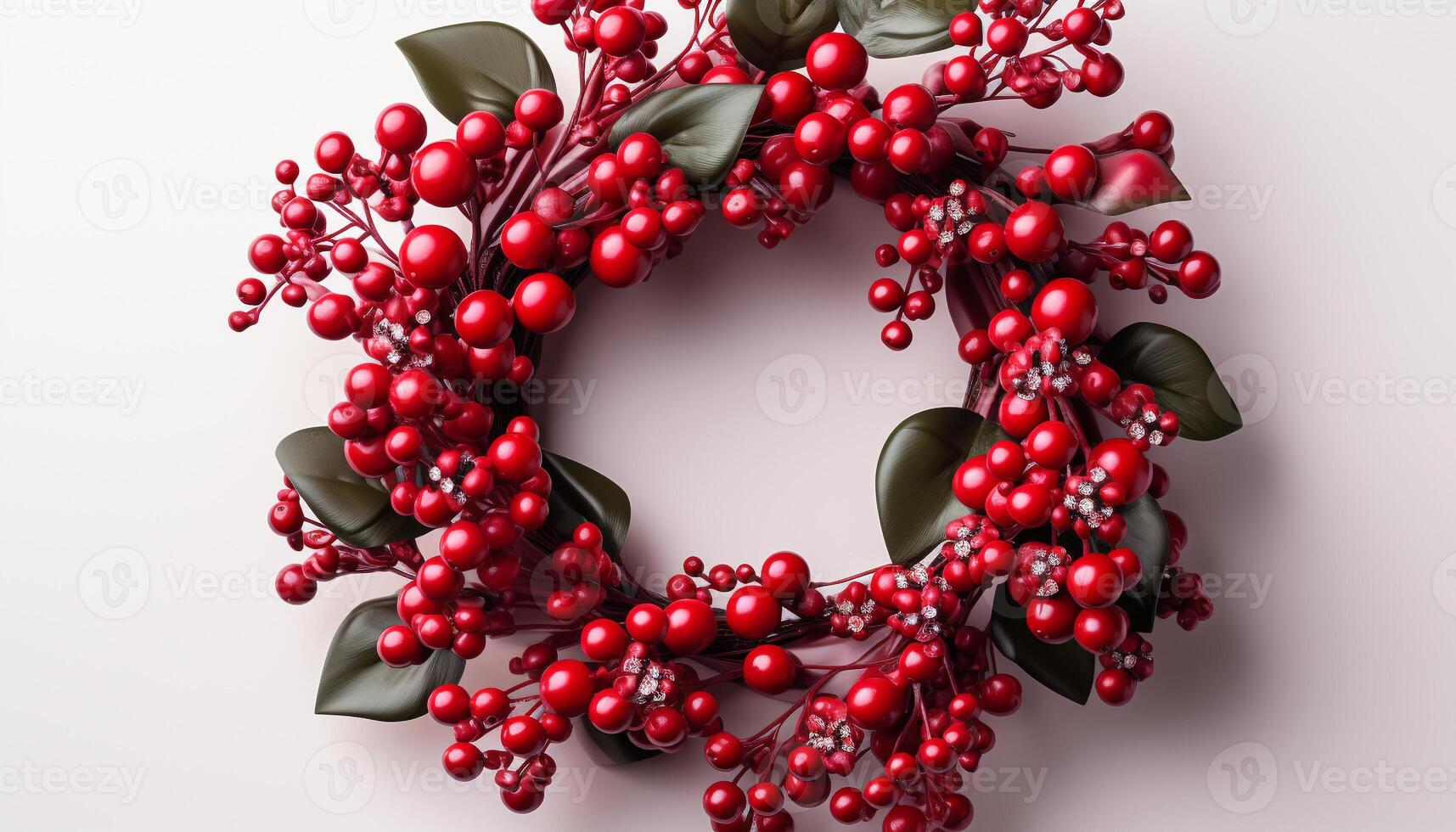 AI generated Winter berry gift a sphere of love and celebration generated by AI photo