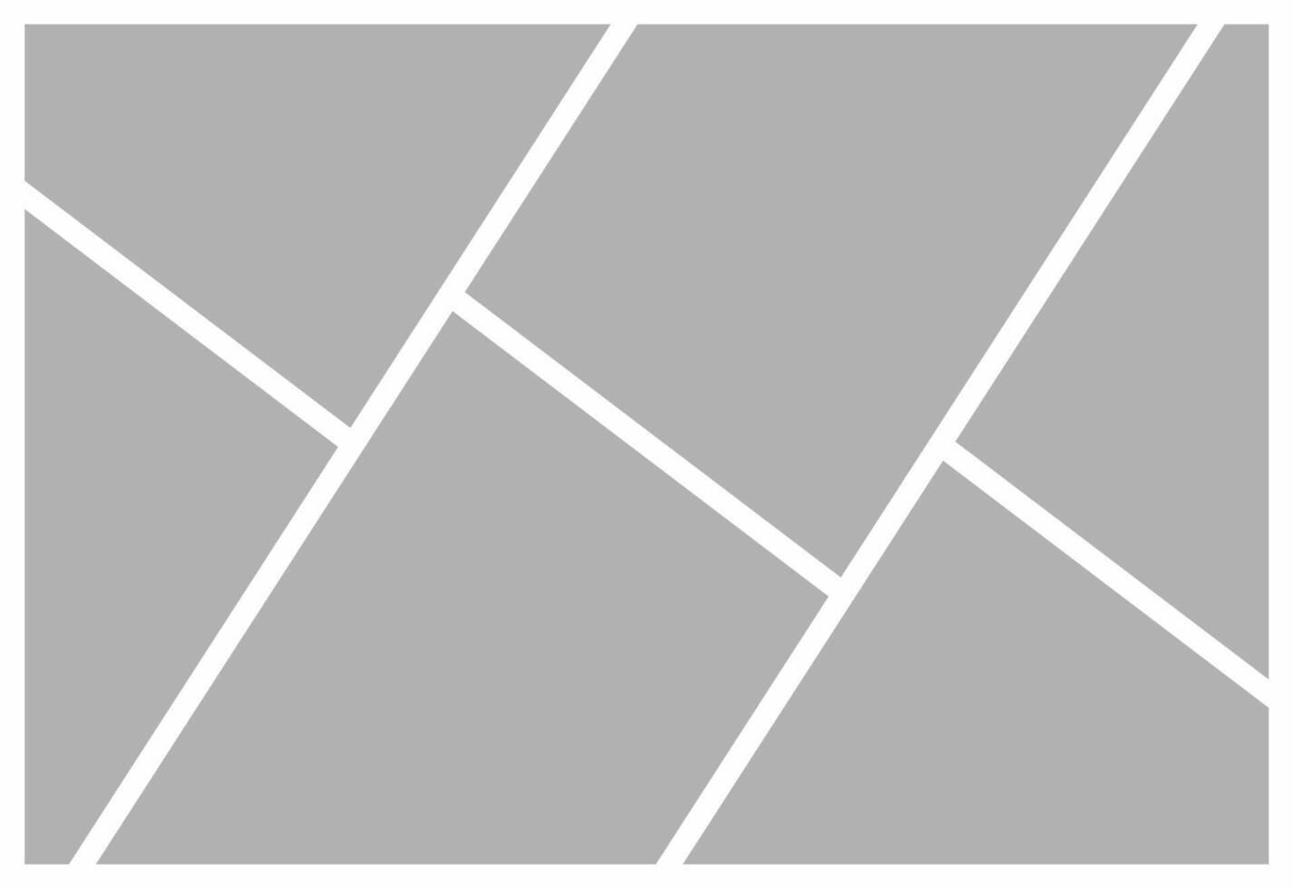 Pictures or photos frame collage. comics page grid layout abstract photo frames and digital photo wall template vector