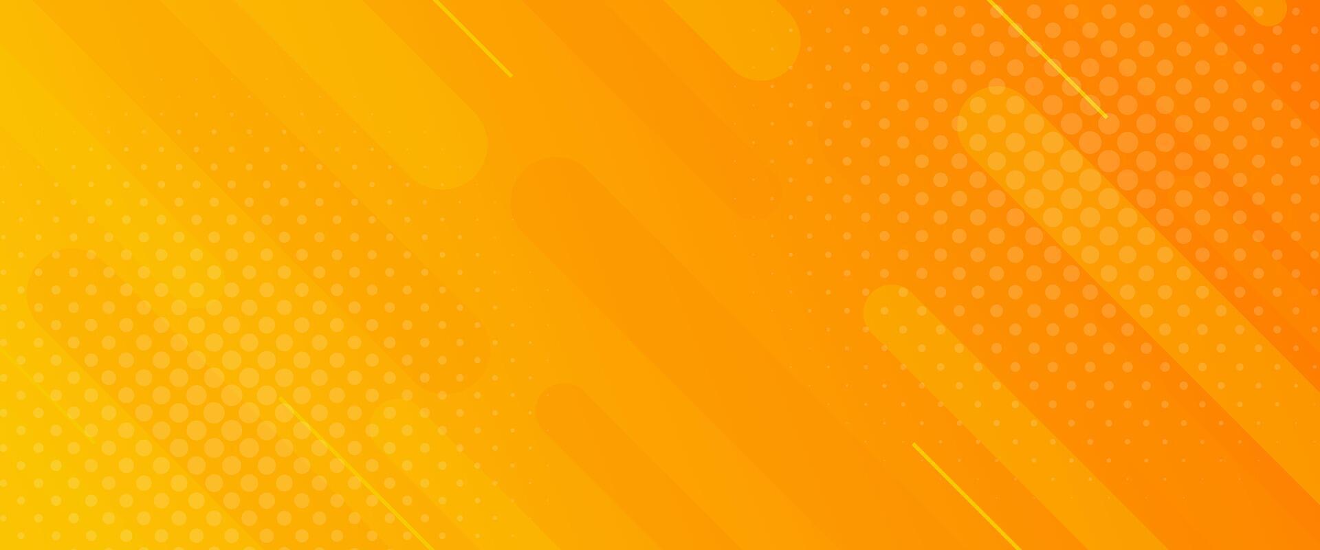 Bright orange abstract gradient banner background with halftone effect. Modern wallpapers. Suitable for templates, sale banners, events, ads, web and pages vector