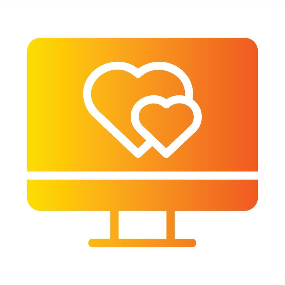 dating app in flat design style vector
