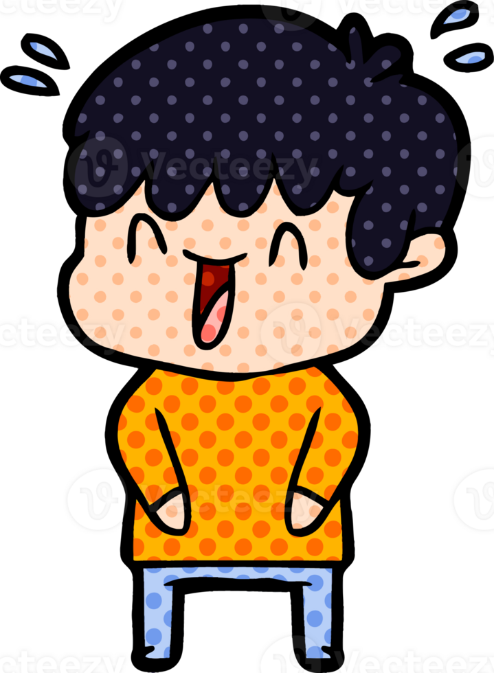 cartoon laughing boy png