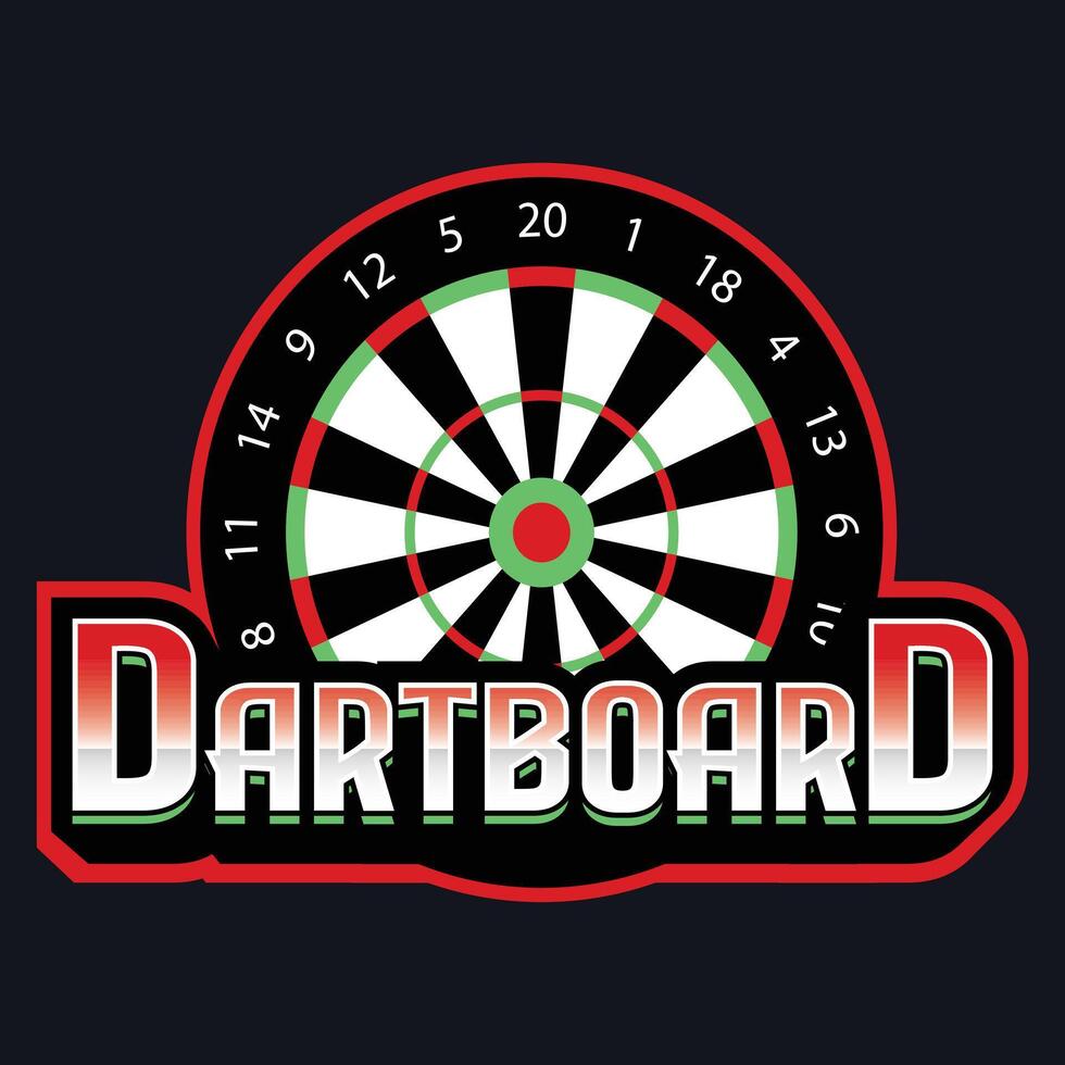 Dartboard Logo Design Template vector