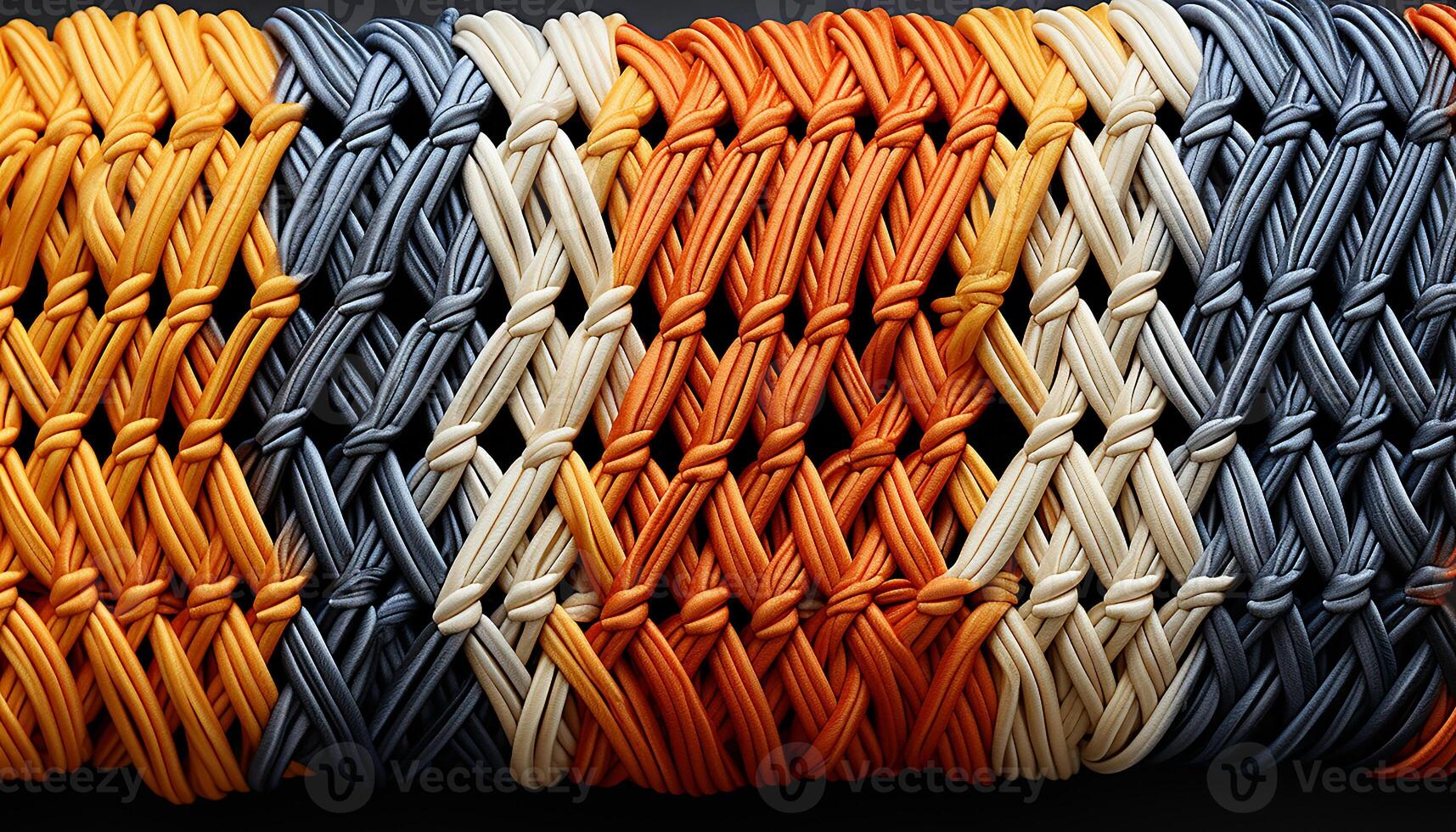 AI generated Abstract fashion collection colorful patterns, woven textiles, vibrant creativity generated by AI photo