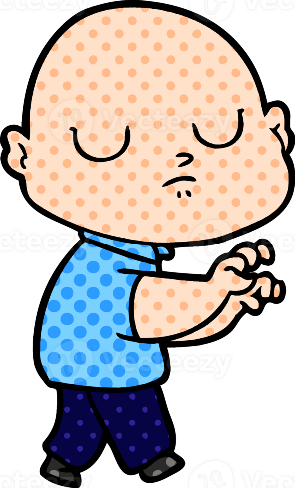 cartoon bald man png