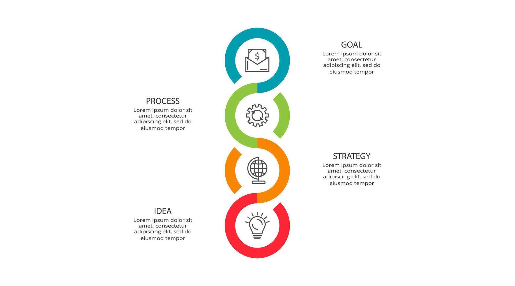 Creative concept for infographic with 5 steps, options, parts or processes. Business data visualization vector