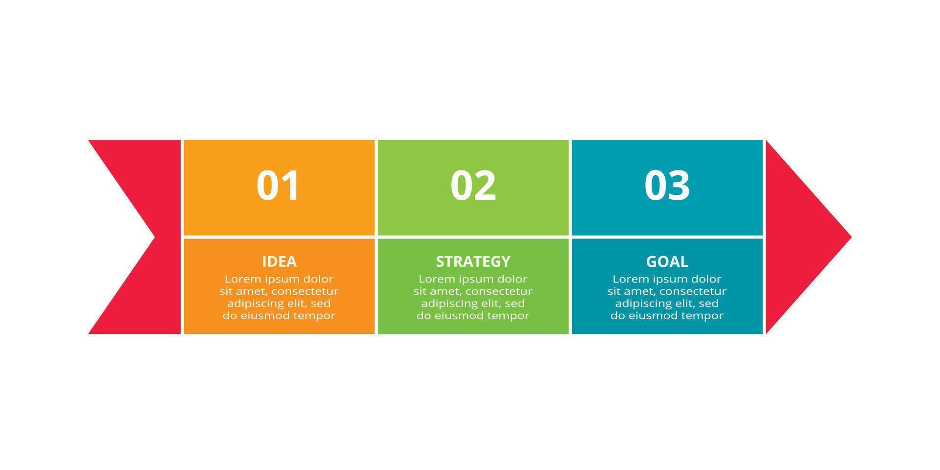 Abstract arrows of graph, diagram with 3 steps, options, parts or processes. Vector business template for presentation