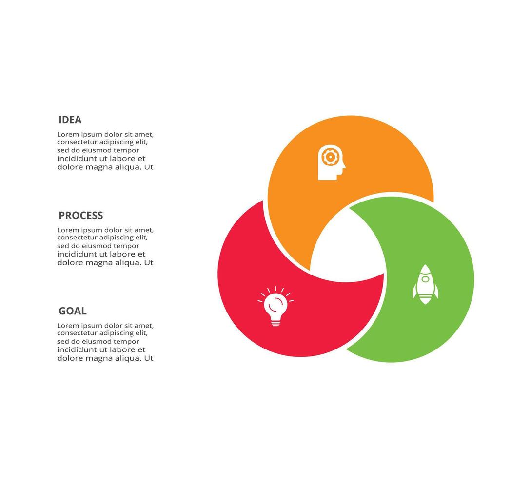 Creative concept for infographic with 3 steps, options, parts or processes. Business data visualization. vector