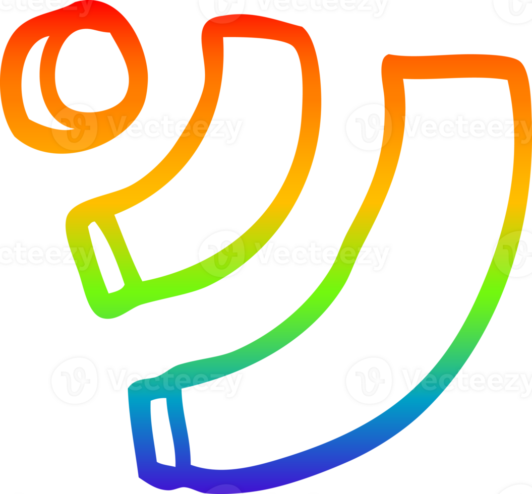 rainbow gradient line drawing of a cartoon wi fi png